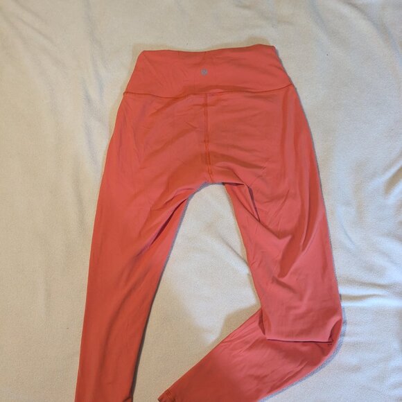 Lululemon Wunder Under High-Rise Tight 28" *Full-On Luxtreme  lined Warm Coral - Picture 7 of 7